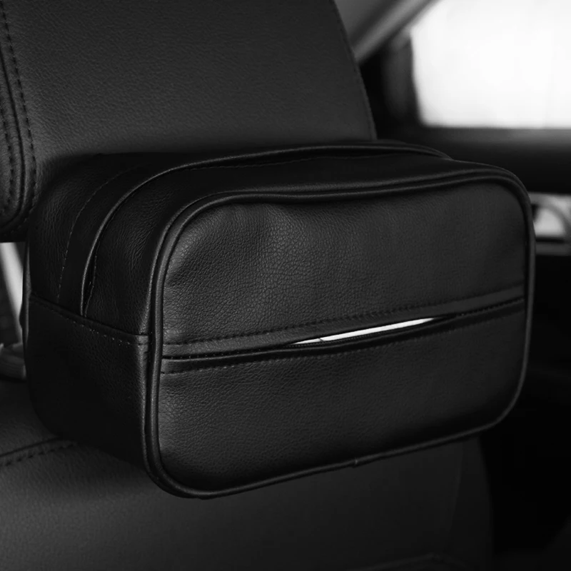 Tissue Paper Box For Car Leather Tissue Box Paper Case Organizer