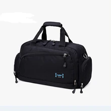 Мужская цилиндрическая сумка мужская сумка через плечо для путешествий нейлоновая Спортивная Сумка водонепроницаемая дорожная сумка с карманами на молнии