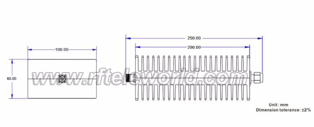 60150W N attenuator
