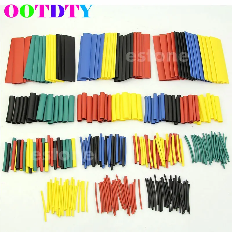 

1 Set Assorted Heat Shrink Tube 5 Colors 8 Sizes Tubing Wrap Sleeve