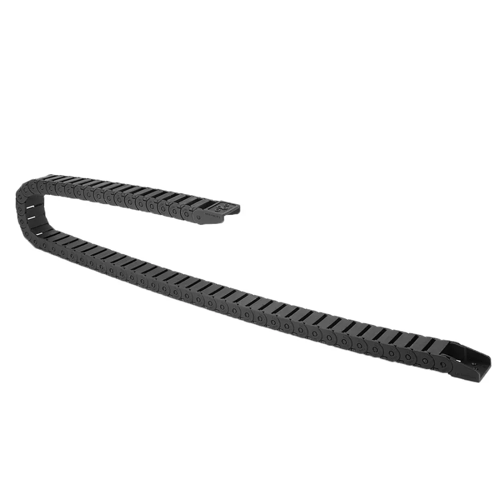 

UXCELL R28 Openable Type 15x25mm 15x15mm L1000mm Cable Drag Chain Wire Carrier with End Connectors for CNC Router Machine Tools