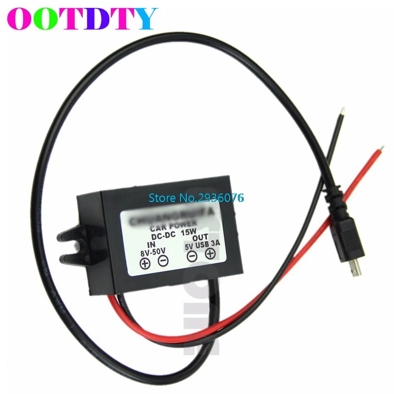

Power Converter DC DC Module 8-50V to 5V Micro USB OUTPUT 12V/24V to 5V APR18_25