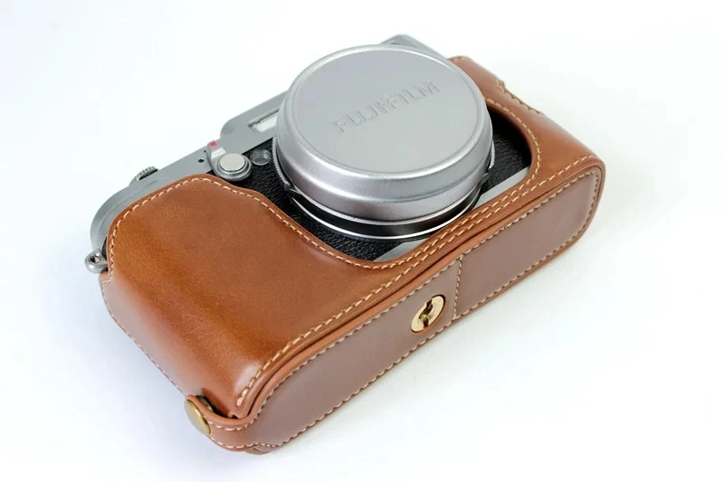free shipping PU Leather Half Case for Fuji Fujifilm X100/X100S/X100T