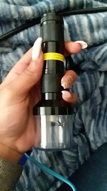 Black electric herb grinder pen