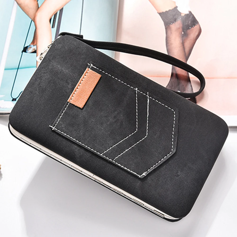 

Charming Multi-purpose Long Style Faux Leather Phone Wallet Case Women Clutch