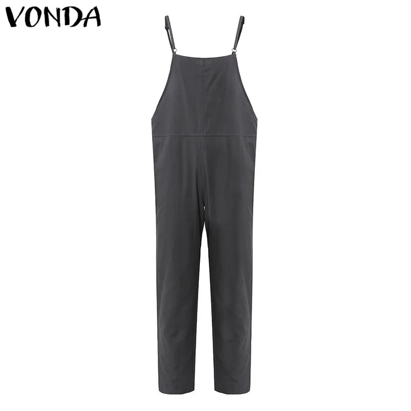 VONDA maternidad Clothings 2019 Correa embarazada monos mujer Casual pantalones de embarazo pantalones sin mangas monos