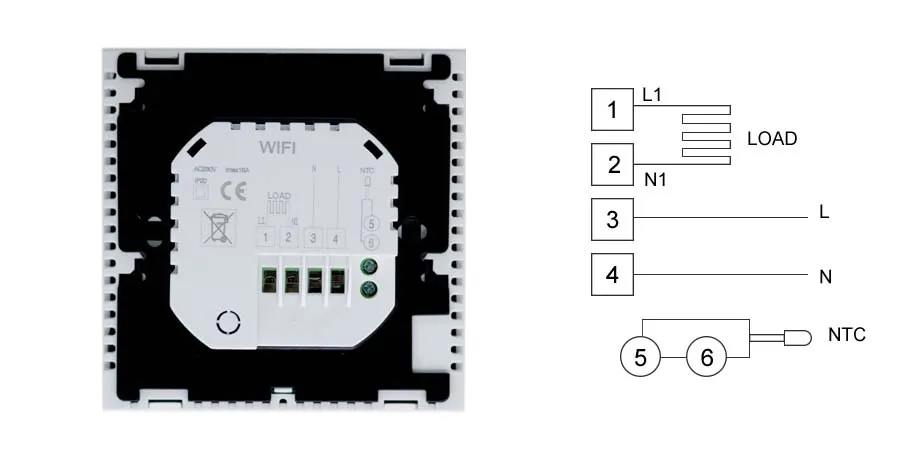 MJZM 16A03-1BB-WiFi умный термостат для дома Электрический напольный регулятор нагрева Wi-Fi контроль температуры теплый пол