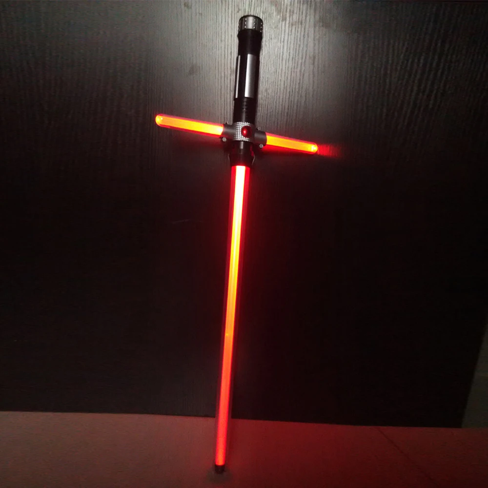 

More Color LED Lightsaber Cross Sword Toy with Sound