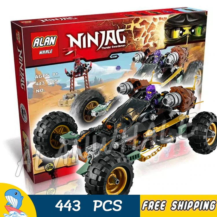 

429pcs Ninja Road Rocker Off Stone Army Base Camp Vehicle 10524 Model Building Blocks Children Toys Bricks Compatible With Lego