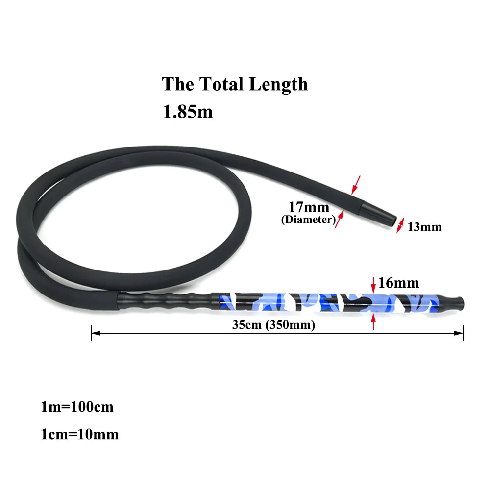 LOMINT Камуфляжный Стиль черная силиконовая трубка для кальяна для Shishia Hookahs chicha Narguile китайские аксессуары с пружинным шлангом