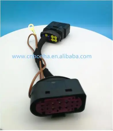 

Free shipping Car HID Xenon Headlight 10 to 14 Pin Connector Adapter For Golf 6 VI MK6