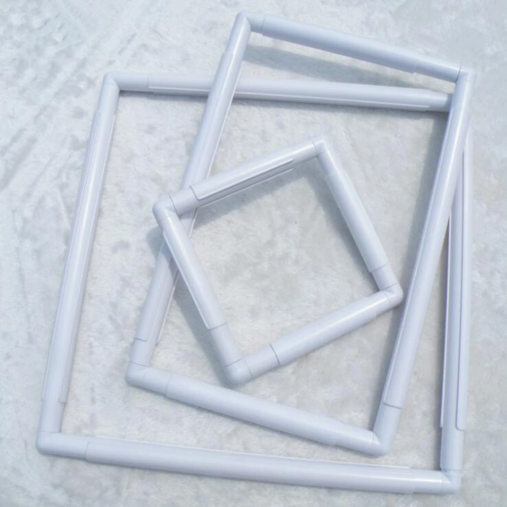 

Embroidery Frame Plastic Quilting Frame Sewing Tools Handhold Square Rectangle Shape Hoop Cross Stitch Craft DIY Tool