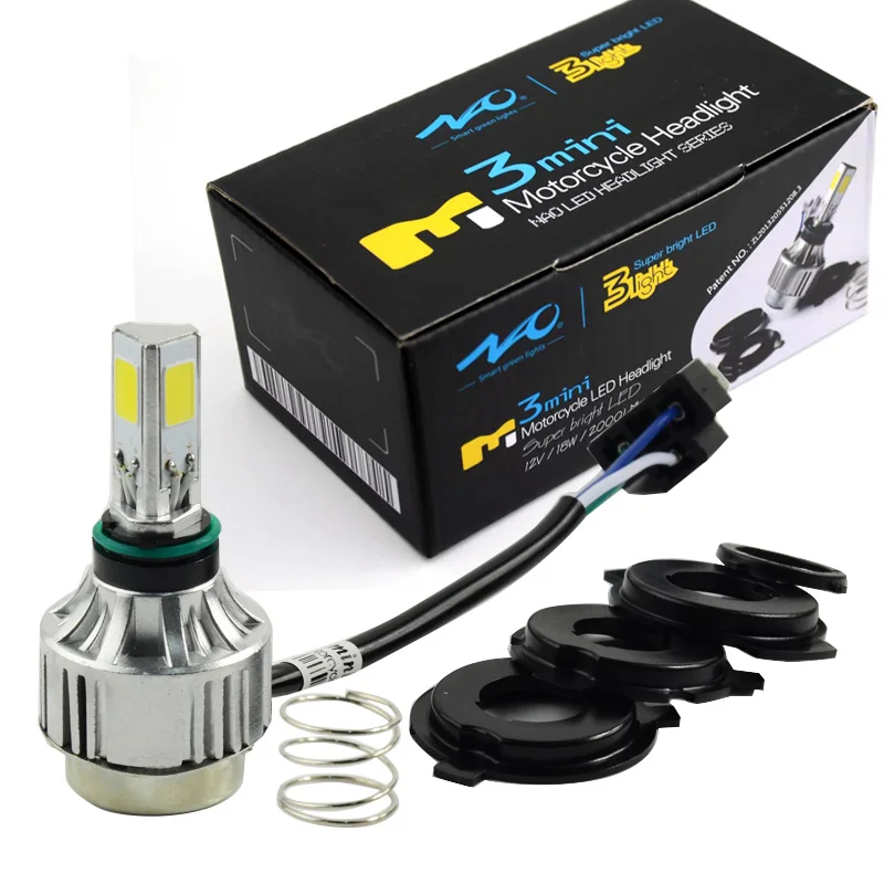 18W 2000LM COB LED H4 H6 Motorcycle Headlight Front Head lamp Motorbike