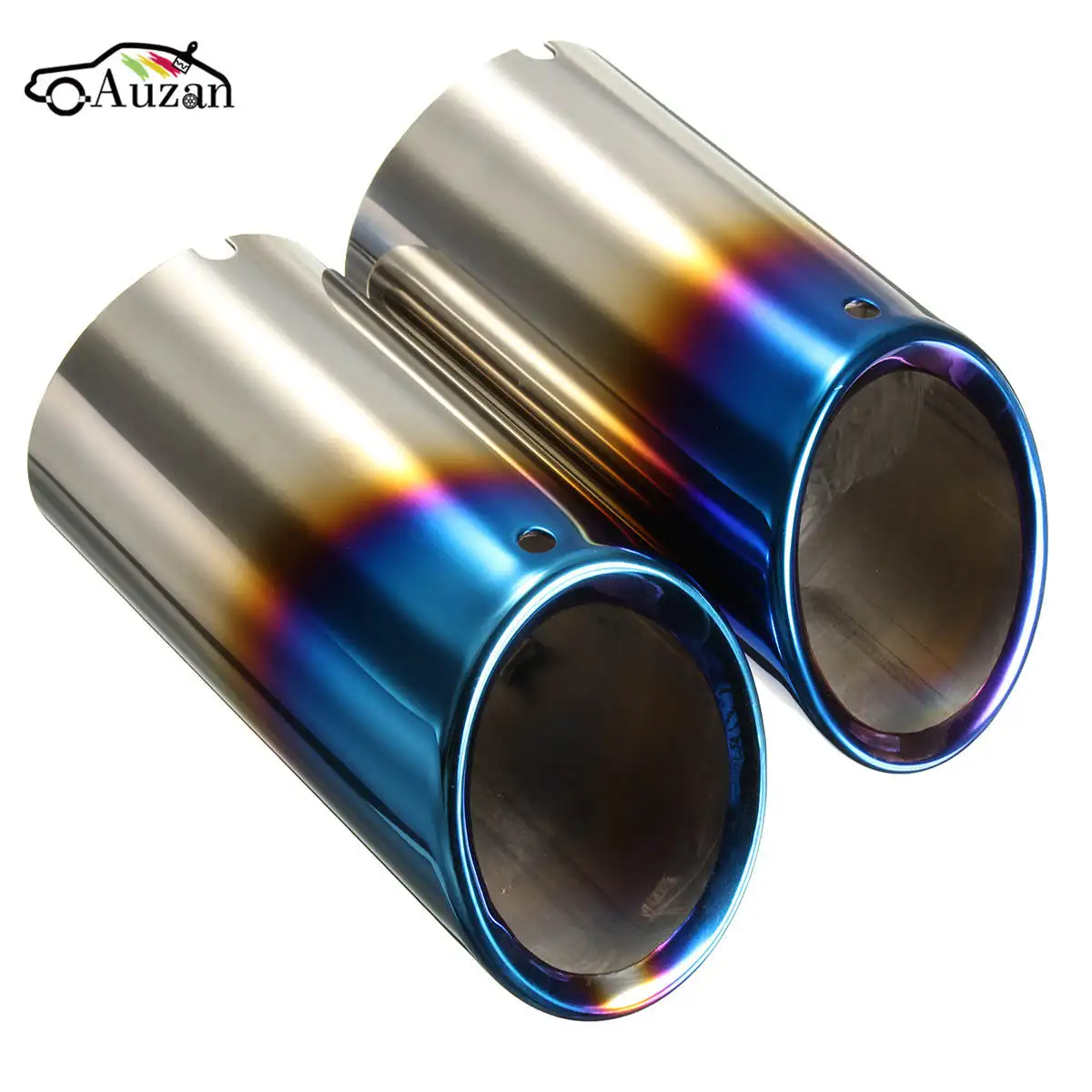 

Pair Bluing Muffler Exhaust Tail Pipes Tips For BMW E90 E92 328i 325i 3 Series