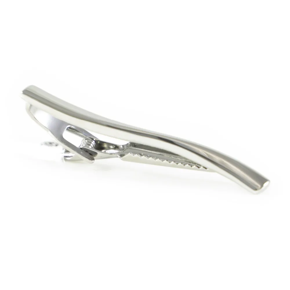 

Classic Silver Tone Twisted Line Tie Clip Tie Bar Father's Day Gift Tie Clip Birthday Gifts Tie Clip