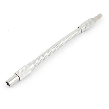 

UXCELL 1/4" Hex Drive Socket Flex Flexible Ratchet Extension Bar 19.5Cm Long