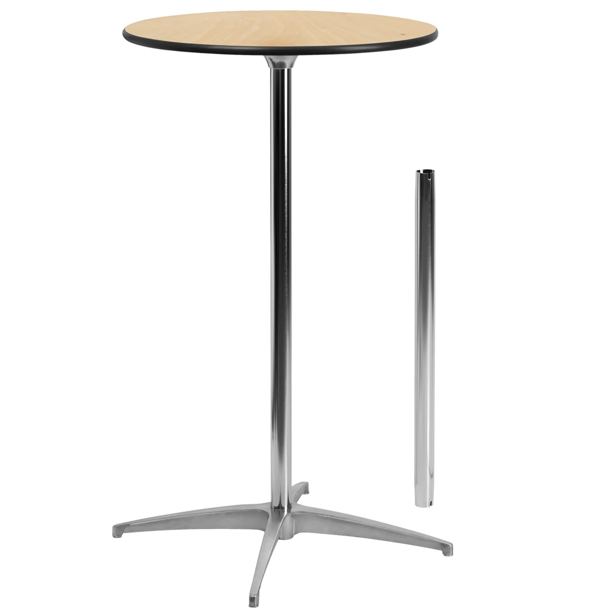 

Flash Furniture 24'' Round Wood Cocktail Table with 30'' and 42'' Columns [863-XA-24-COTA-GG]