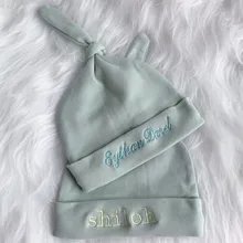 MIYOCAR персонализировать любое имя красочная хлопковая очень мягкая детская шапка, шапка для новорожденного, подарок на день рождения ребенка