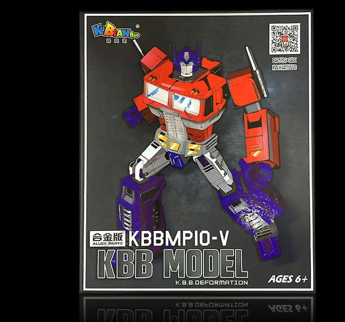 Figura de Ação Modelo Transformação g1 Robô Brinquedo Metal Liga op Mp10v Comandante Diecast Coleção Voyager Presente 18cm Kbb Mp10 ko 9 gift collection