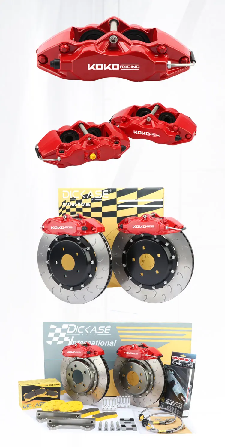 KOKO Racing WT9200 красный тормозной суппорт 330*28 мм Просверленный диск 17 дюймов переднее колесо для Nissan Y61 по aramex