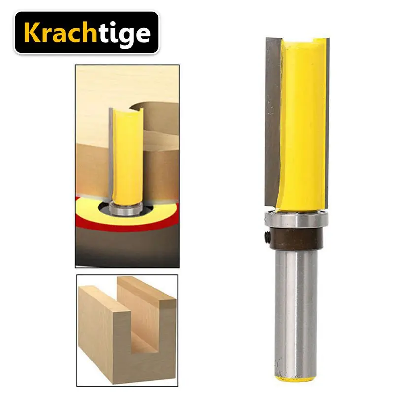 Krachtige 50mm 1/2 Shank Wood Router Bit Edge End Mill trimmer Flush