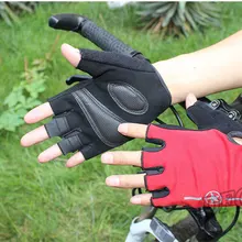 Новые спортивные перчатки для тренажерного зала, для мужчин, для фитнеса, тренировок, упражнений, противоскользящие перчатки для тяжелой атлетики, перчатки для тренировки на полпальца тела, велосипедные перчатки