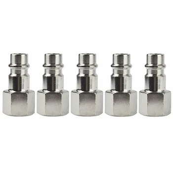 

5pcs 1/4" Air Line Hose Compressor Connector Mayitr Male/Female Quick Release Euro Fittings [3]