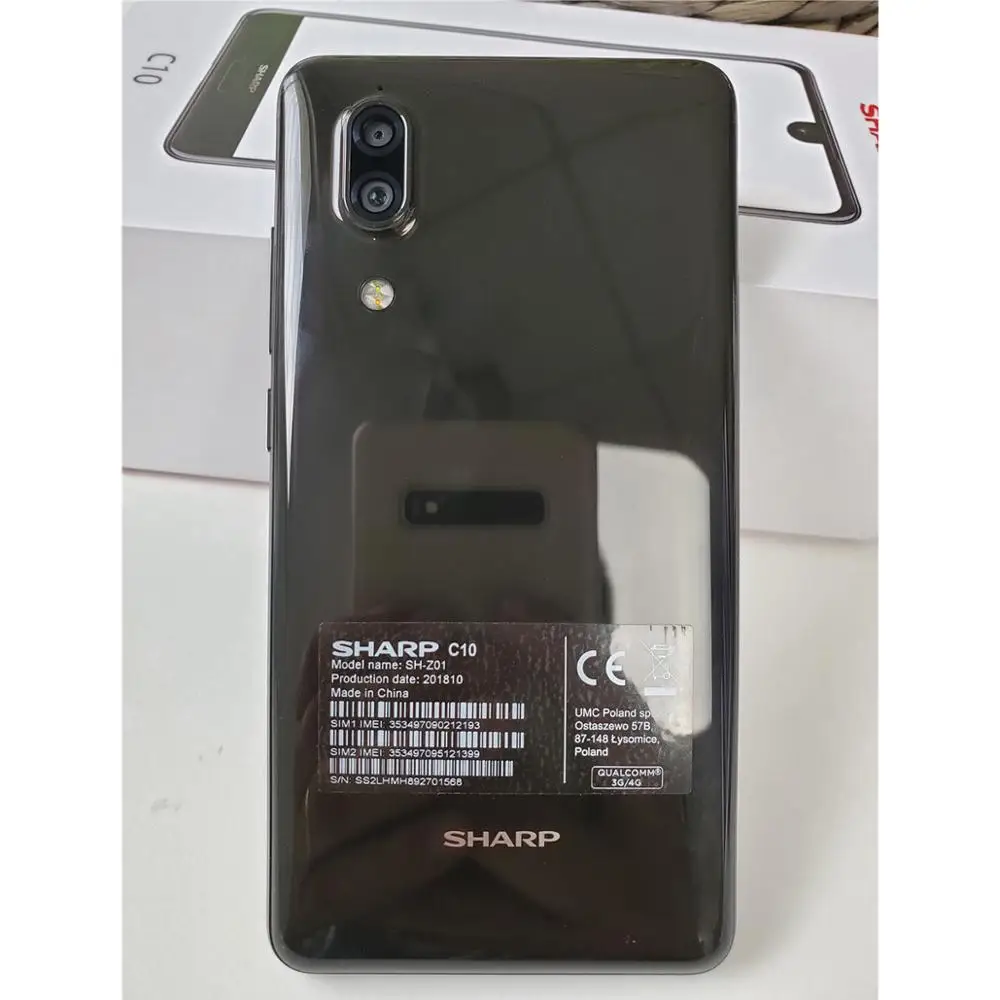 SHARP AQUOS S2 C10 смартфон с 5 дюймовым дисплеем восьмиядерным процессором FHD + SDM630 ОЗУ 4