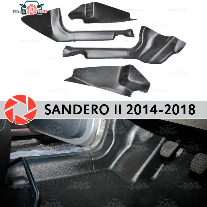 Накладка на порог отделка ковра для Renault Sandero 2014 внутренняя защита ковров