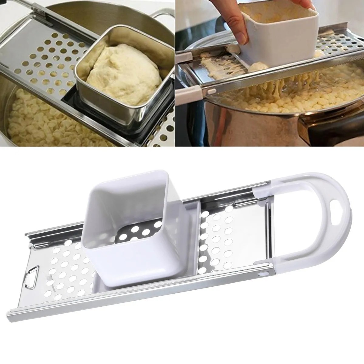 Manual Stainless Steel Spaetzle Maker Eggs Noodle Dumpling Maker Tool