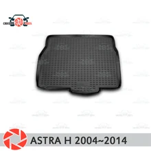 Коврик для багажника Opel Astra H 2004~, коврик для багажника, Нескользящие полиуретановые грязезащитные внутренние багажники, автомобильный Стайлинг