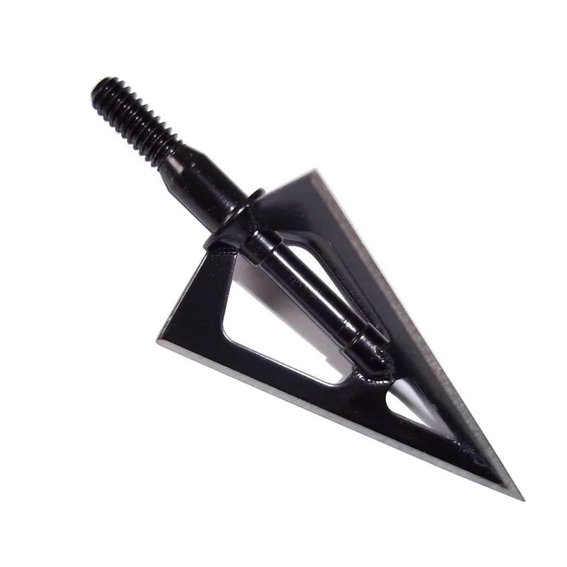 6PCS Archery Hunting Broadhead 3 Blades Steel Arrow Tips Crossbow