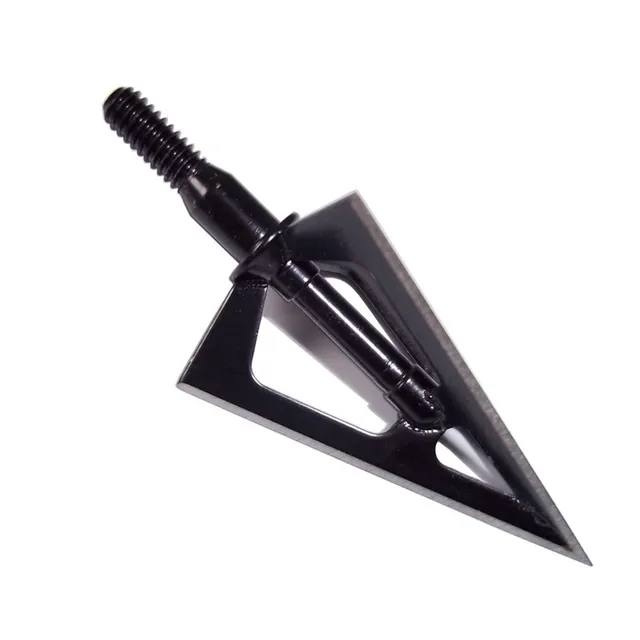 6PCS Archery Hunting Broadhead 3 Blades Steel Arrow Tips Crossbow