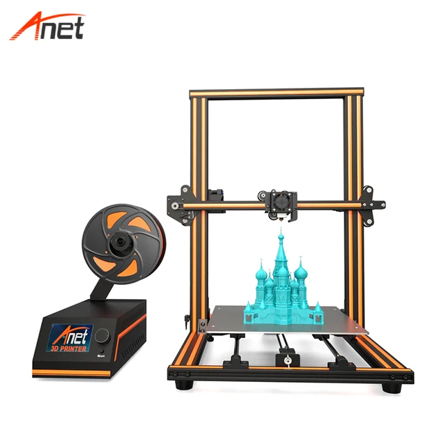 Best Price Anet E10 E12 Large 3D Printer Pre-Assemble Reprap Prusa I3 3D Printer with 10m PLA Filament Ship from United States Impresora 3d