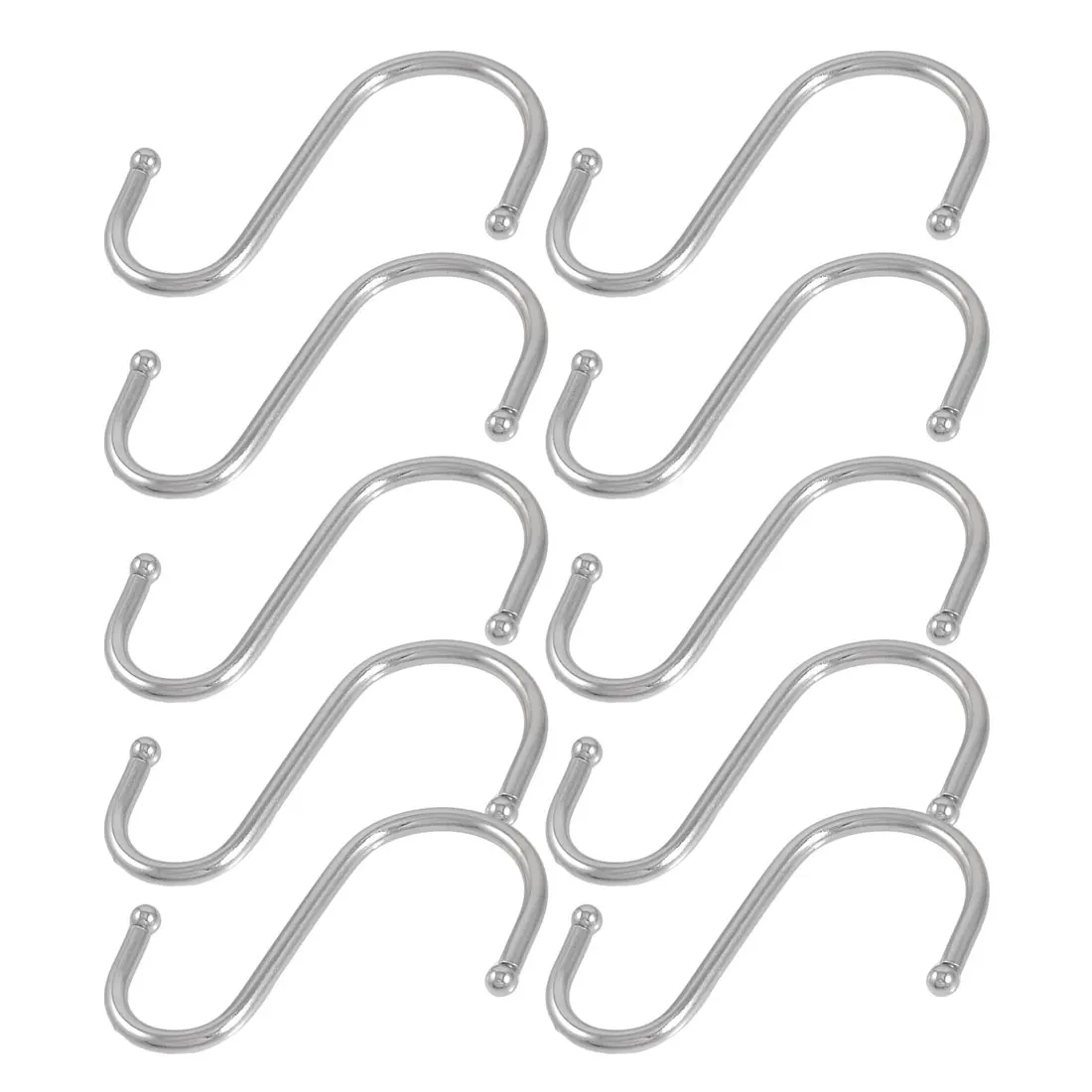 UXCELL 10Pcs S Hooks Metal S Shaped Kitchen Spoon Pan Pot Hanging Hooks