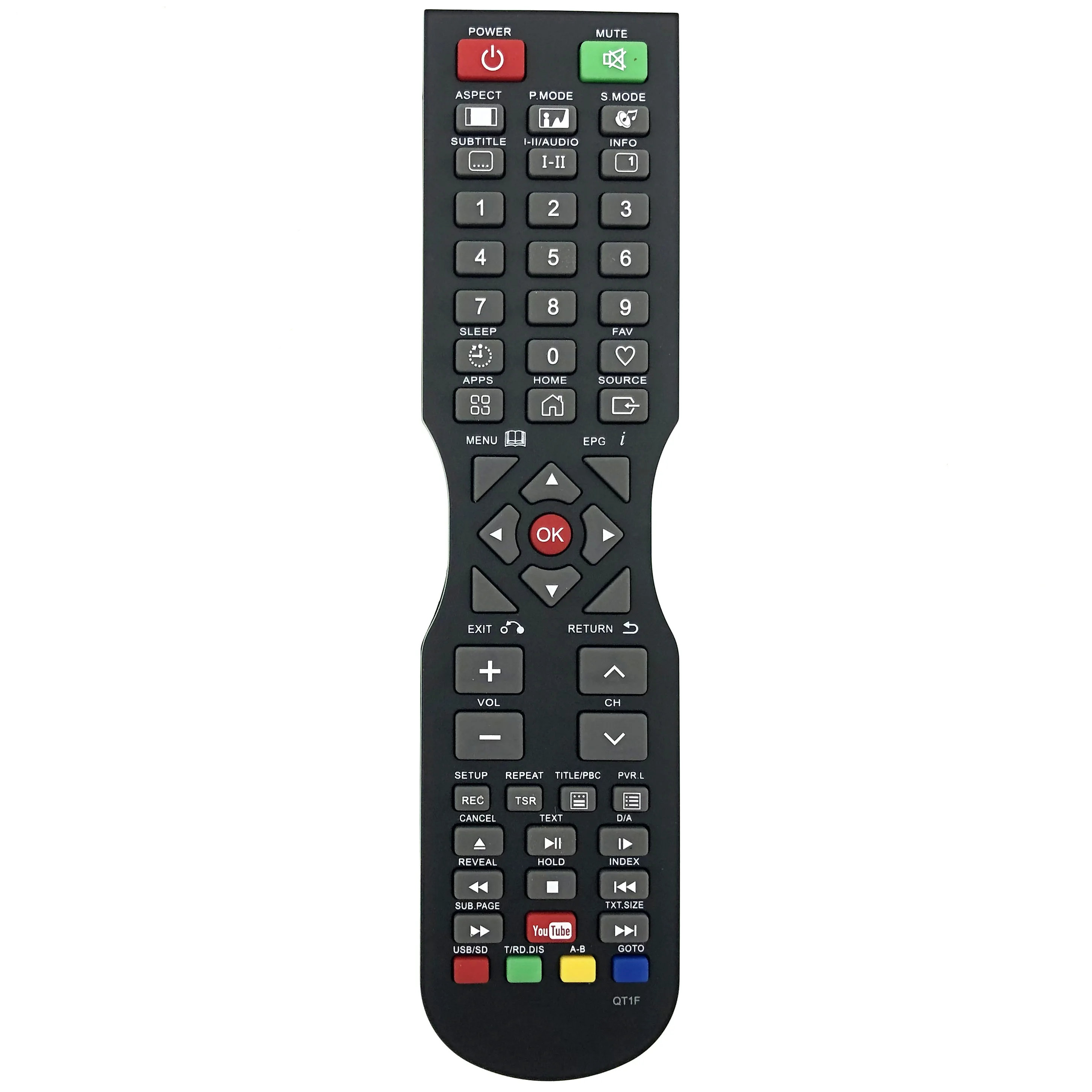 

TV Remote Control SONIQ QT1F For SPF50FV17A003