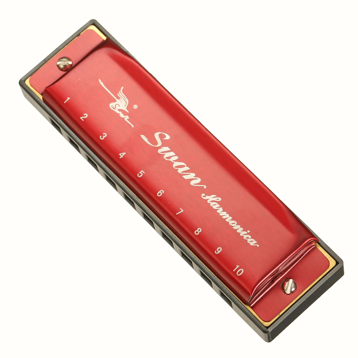 Swan Harmonicas 10 Holes 20 Tones Laser Proceeded Diatonic Blues Harps Accordion Musical