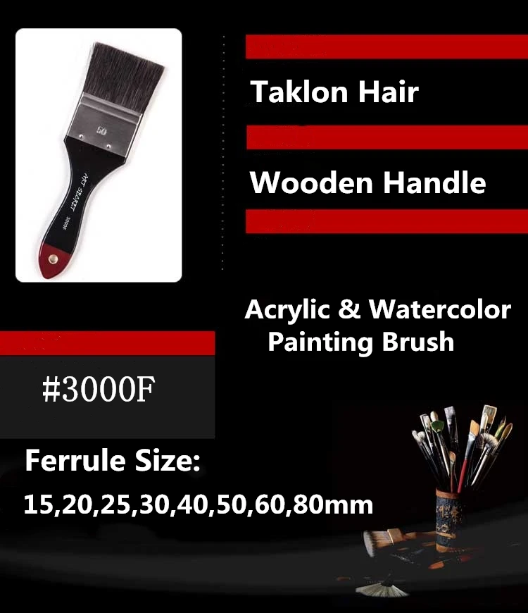 Artsecret 3000f Brass Ferrule High Quality Korea Importing Synthetic