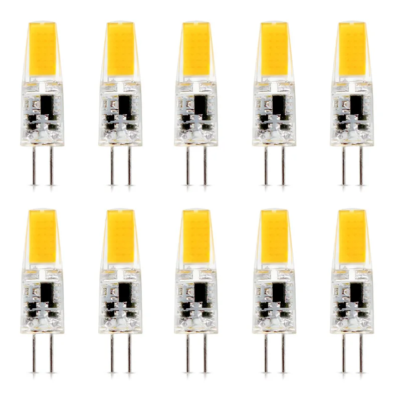 10 шт./лот G4 AC DC 12 В диммируемая Светодиодная лампа SMD 1 5 Вт 3 сменная галогенная угол