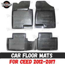 Автомобильные коврики для Kia Ceed 2012- Резина 1 комплект/4 шт или 2 шт аксессуары защита ковра украшения