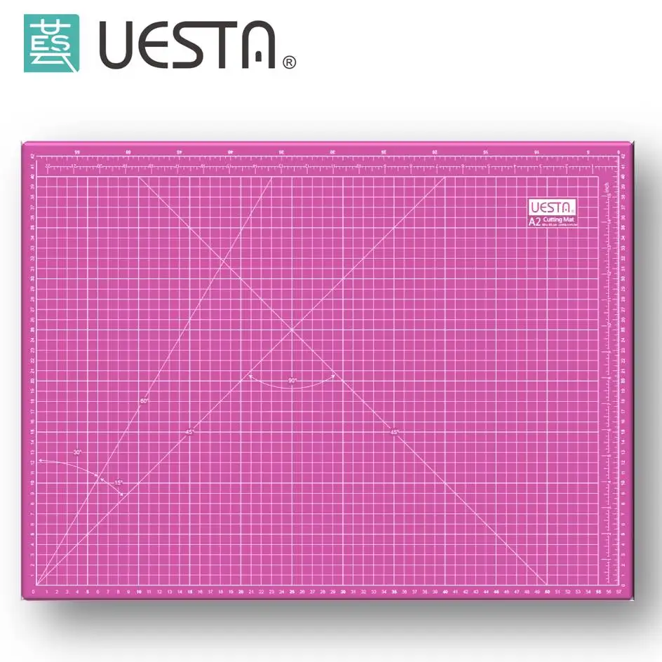 A2 размер UESTA 60x45 см Сетка ПВХ бумагорез коврики для резки - Цвет: A2 Pink