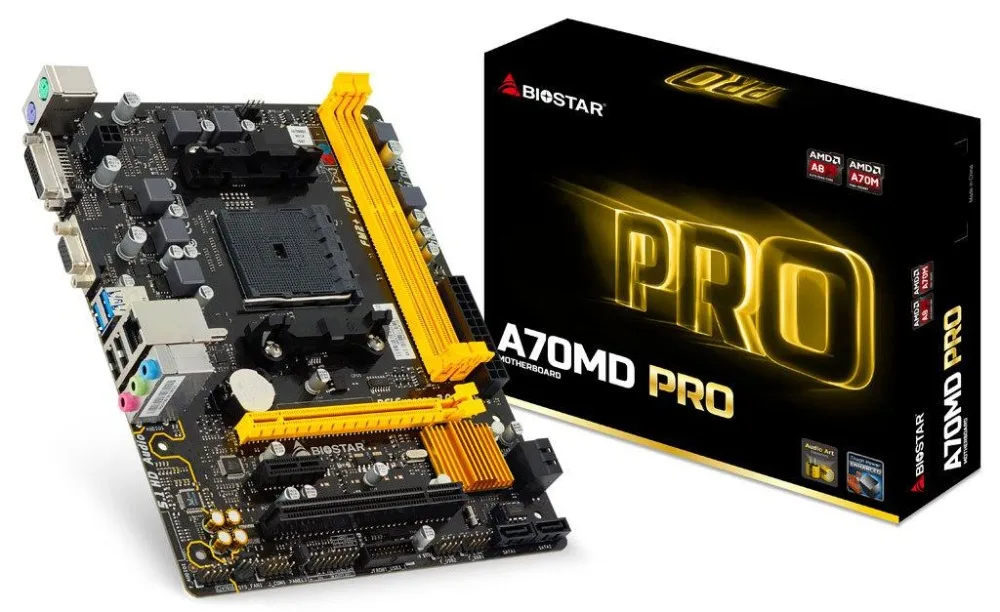 Материнская плата BIOSTAR A70MD PRO материнская для AMD FM2 A E2 A10 A8 A6 7890 6800 Micro ATX DDR3 2600/2400/2133/1866