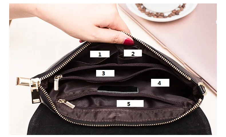 MJ Brand Serpentine Genuine Leather Women Messenger Bag Female Small Crossbody Bag Natural Real Leather Day Clutch with Wristlet (22)