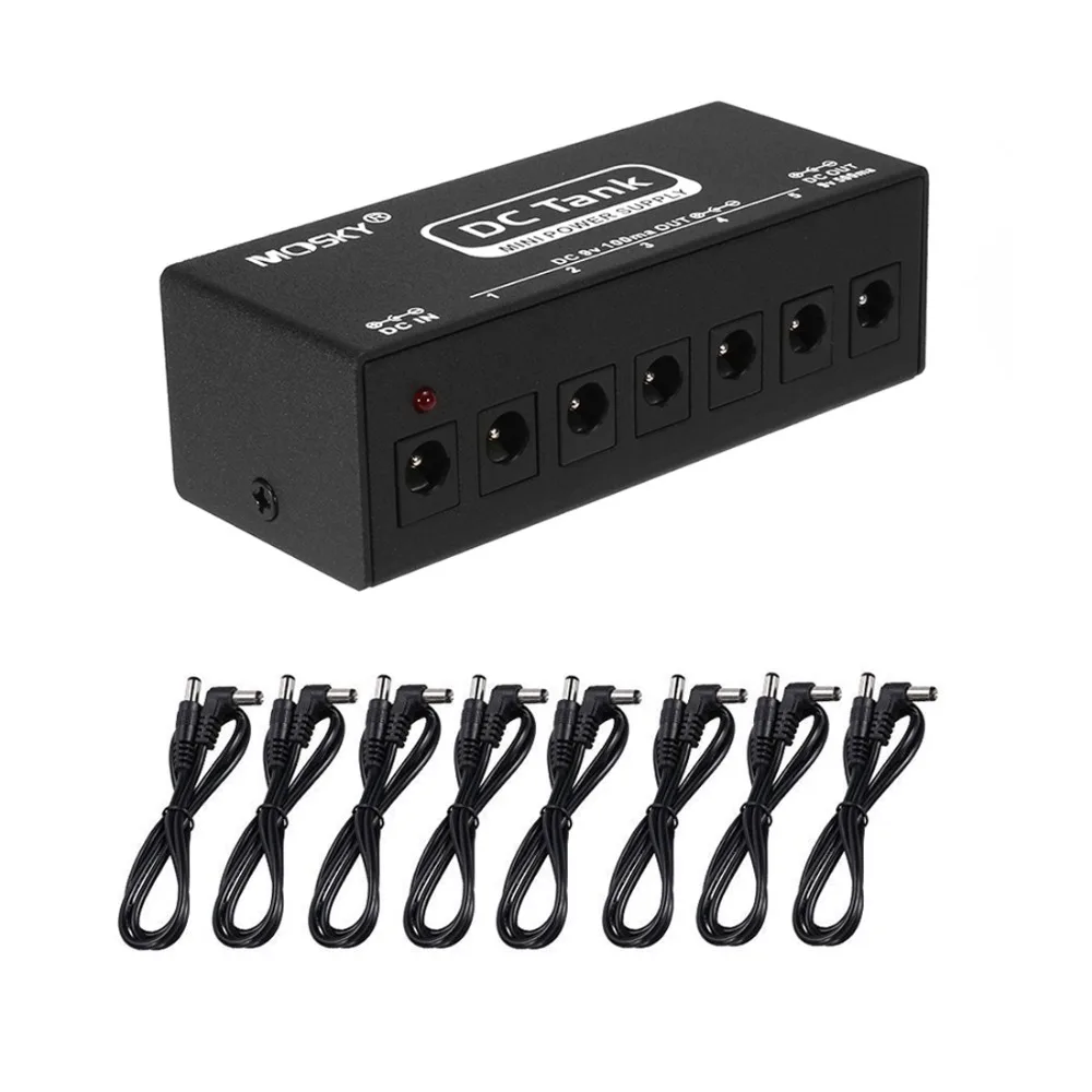 Uxcell Guitar Mini Pedal Power Supply 6 Isolated Output DC 9V 100mA 500mA Effect Pedals DC Tank For 9V Guitar Pedal US Plug Uxcell Guitar Mini Pedal Power Supply 6 Isolated Output DC 9V 100mA 500mA Effect Pedals DC Tank For 9V Guitar Pedal US Plug