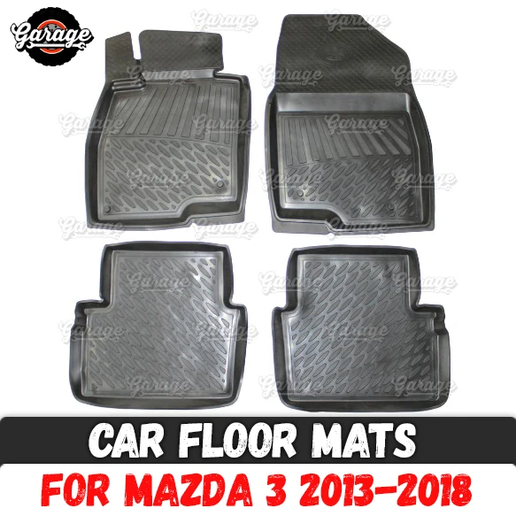 Автомобильные коврики чехол для Mazda 3 2013- Резина 1 комплект/4 шт или 2 шт аксессуары защита украшения ковра