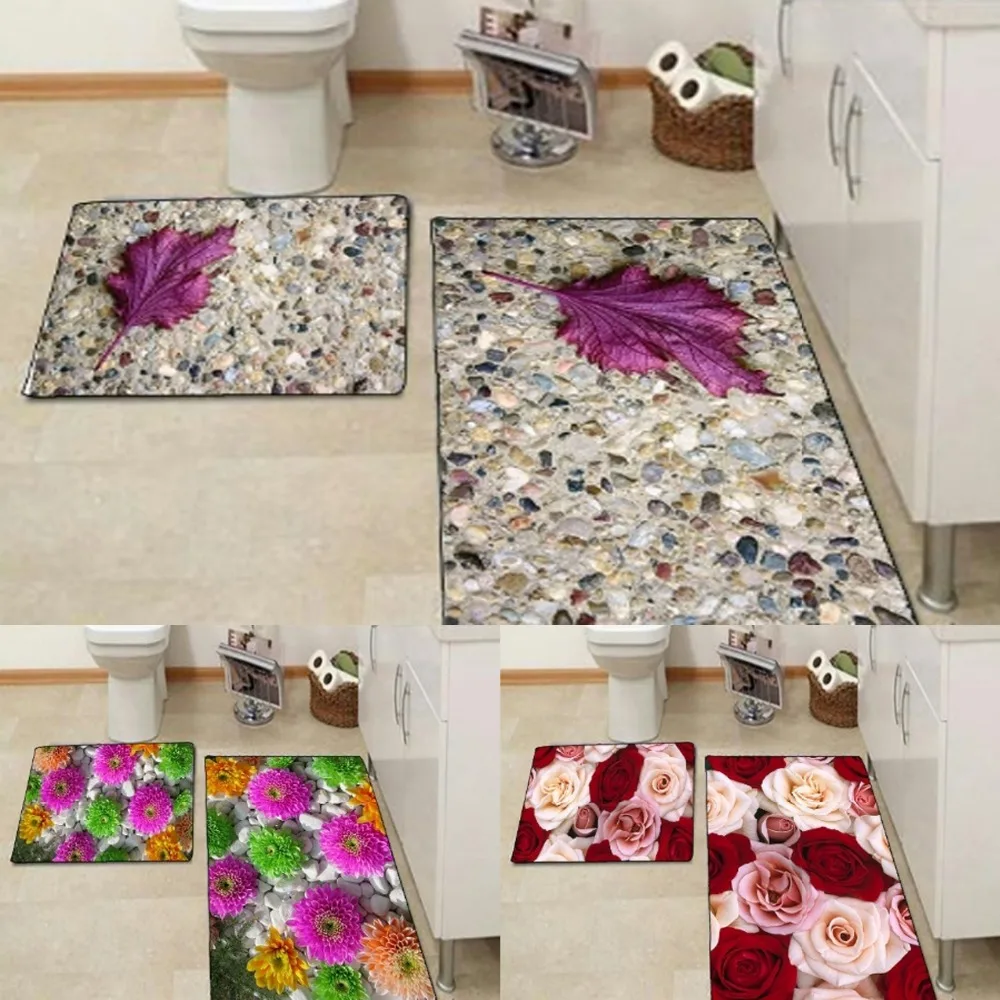 Коврик из микрофибры для ванной 90x60 см 50x60 см|Коврики ванной| |