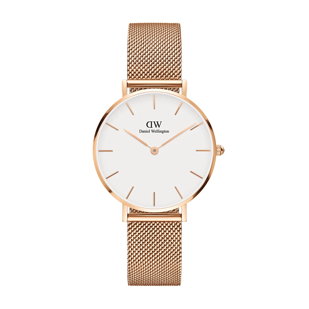 Наручные часы Daniel Wellington Classic Petite Melrose 32 мм + браслет Bracelet Satin White размер S|Женские