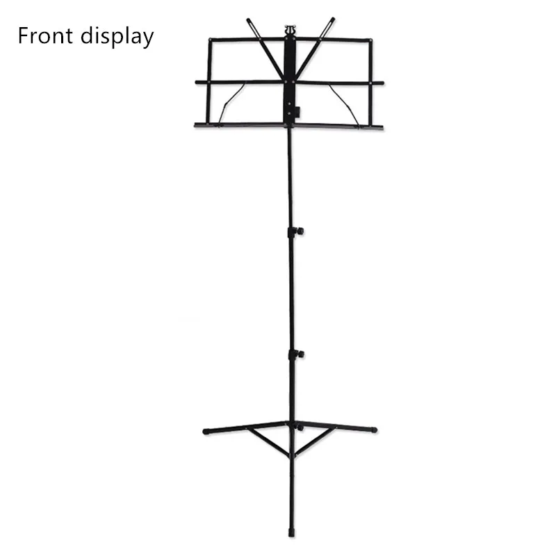 Регулируемая Складная музыкальная листовая подставка для штатива стальная Музыкальная подставка держатель с сумкой для переноски гитарные части и аксессуары