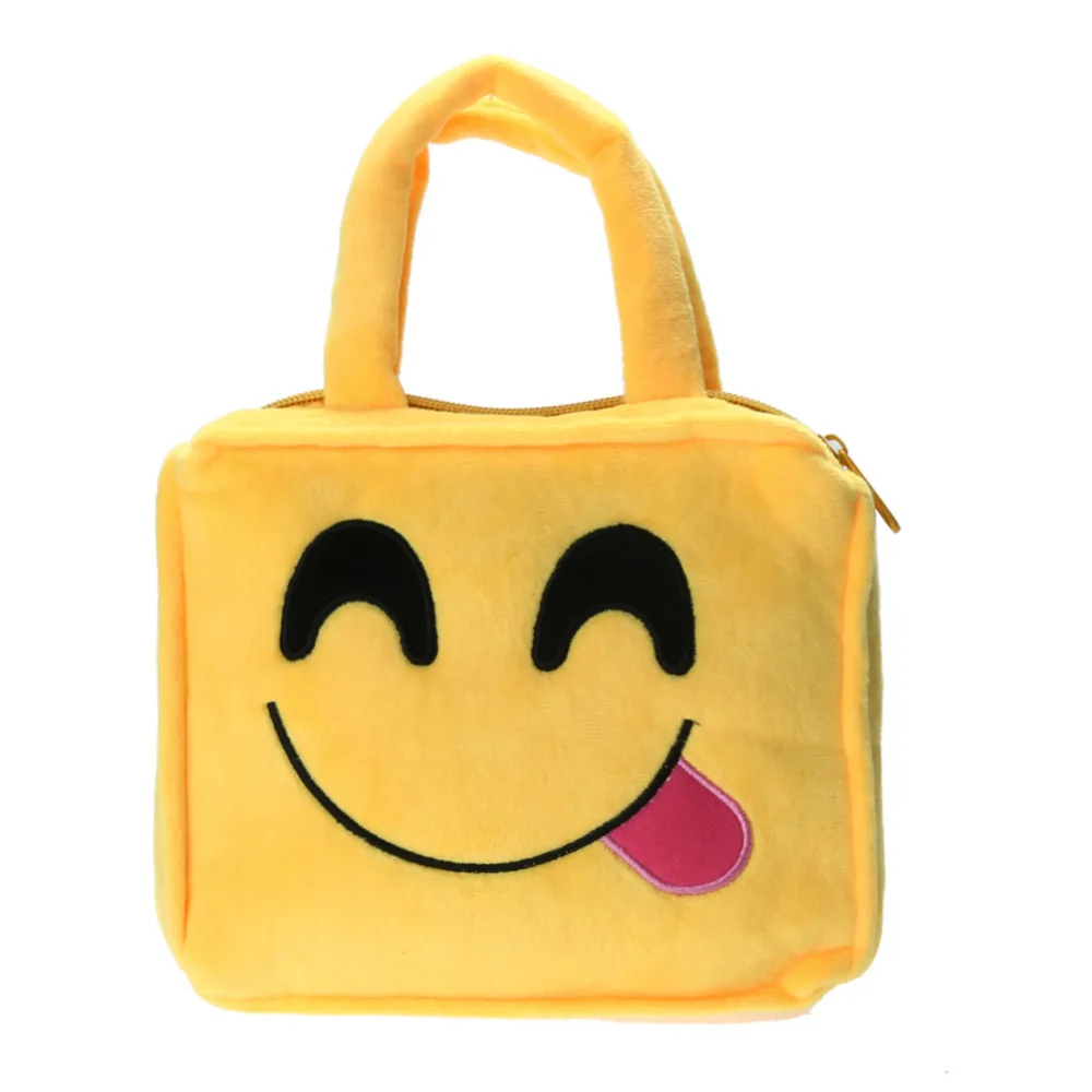 

Newborn Baby Kids Cute Cartoon Plush Bag Children Expression Pattern Mini Handbag Boy Girl Toys Money Bags Kids Birthday Gifts