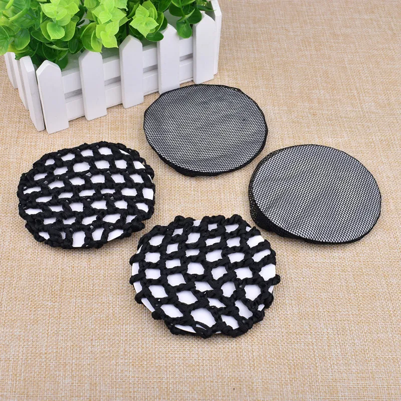 

1pcs Beautiful Bun Cover Snood Women Hair Net Ballet Dance Skating Crochet Fanchon Rhinestone Styling Headwear Accessories